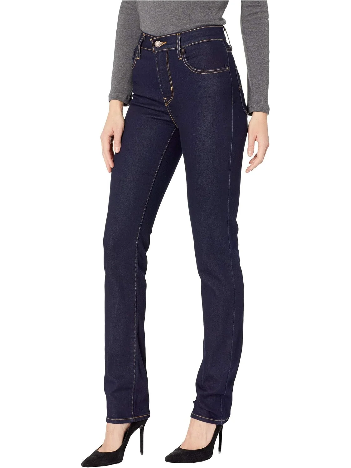 Джинсы 724 High-Rise Straight Levi's — изображение 2 из 4, темно-синий