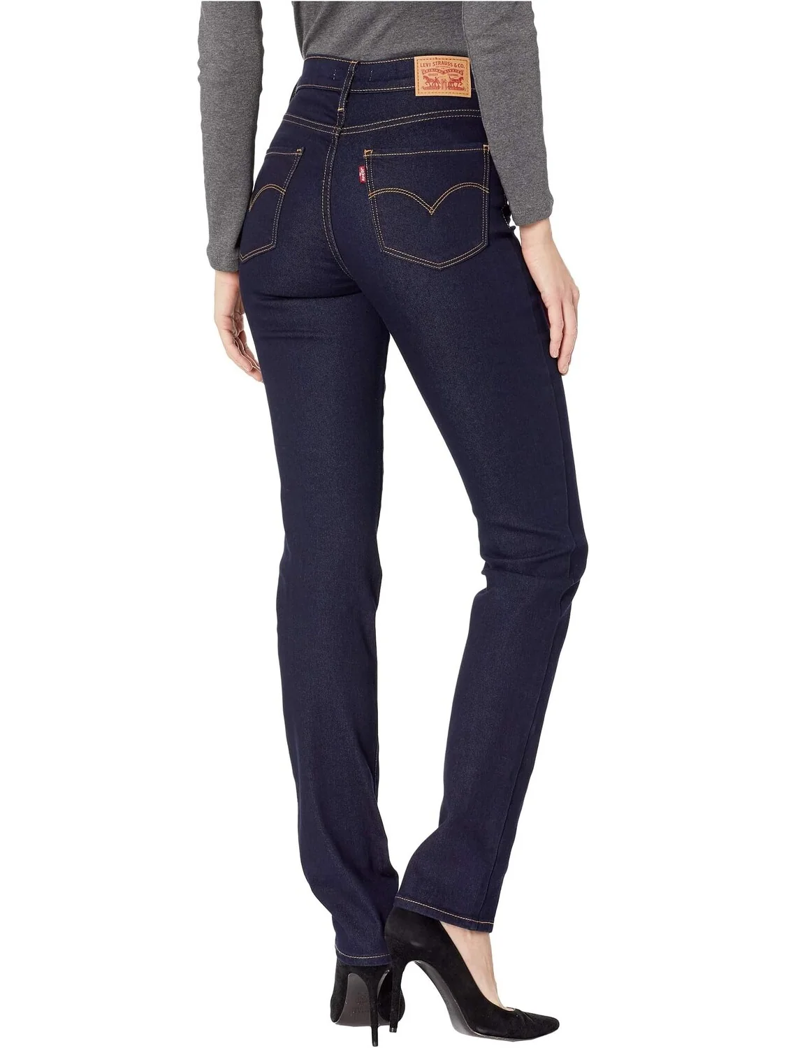 Джинсы 724 High-Rise Straight Levi's — изображение 3 из 4, темно-синий