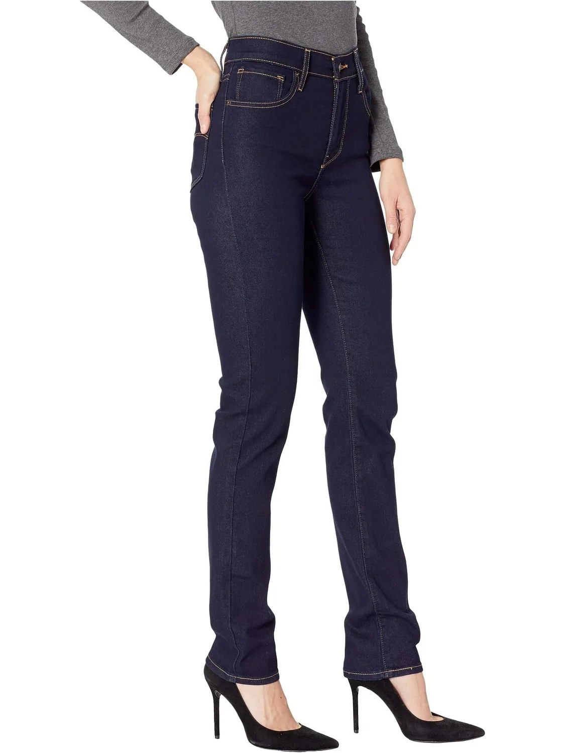 Джинсы 724 High-Rise Straight Levi's — изображение 4 из 4, темно-синий