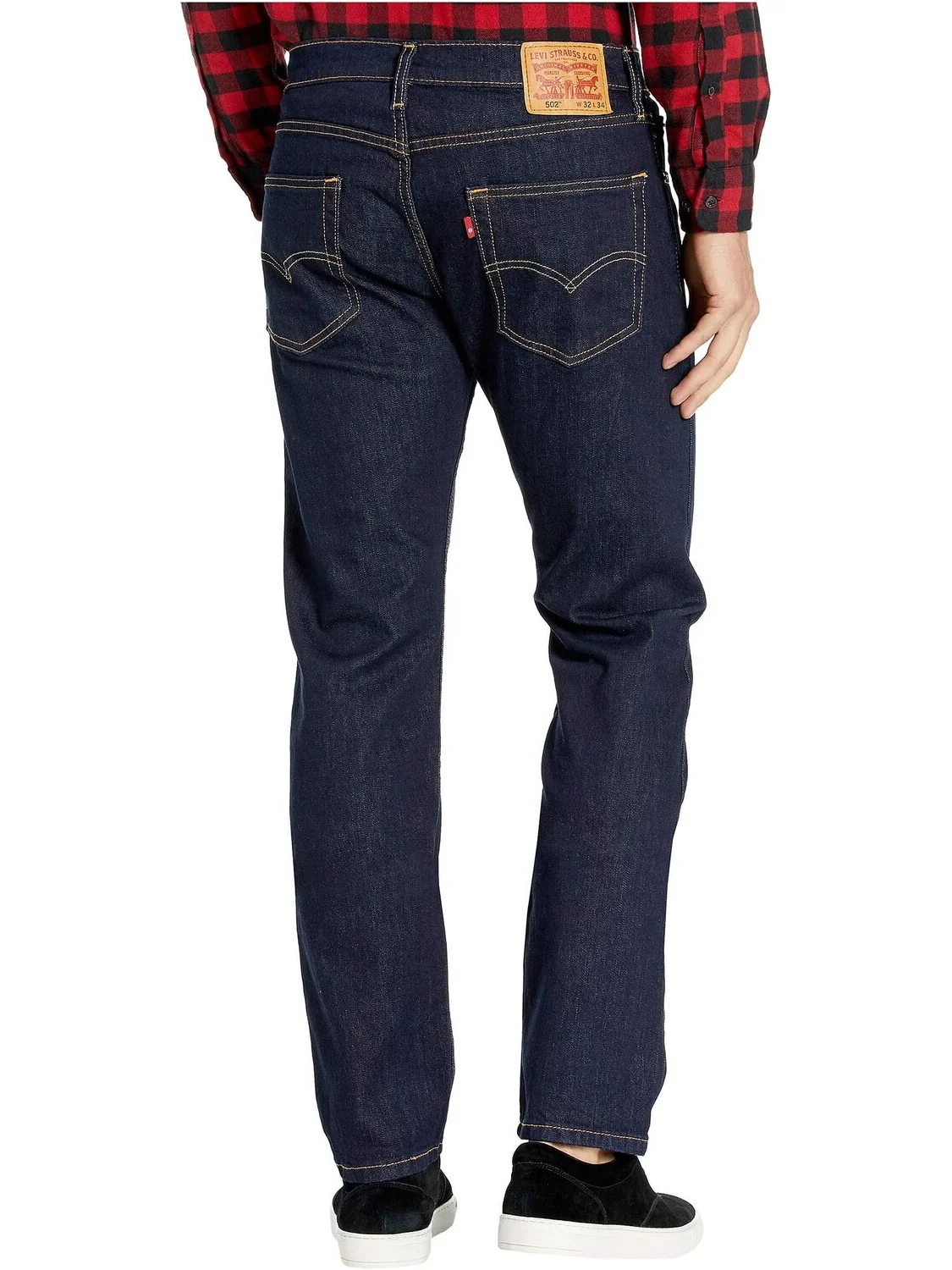 Джинсы Levi's 502 Regular Taper Fit — изображение 3 из 5, темно-синий