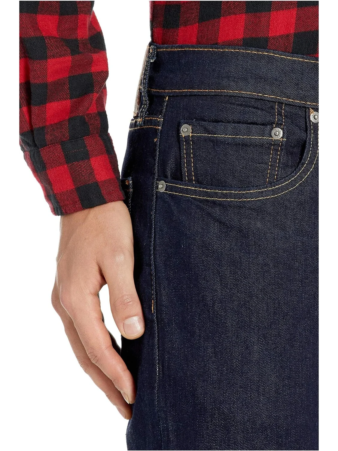 Джинсы Levi's 502 Regular Taper Fit — изображение 4 из 5, темно-синий