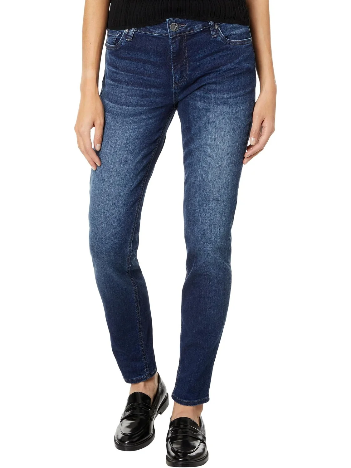 Джинсы Catherine Boyfriend Jeans KUT from the Kloth, цвет Invigorated/Euro Base Wash — серый