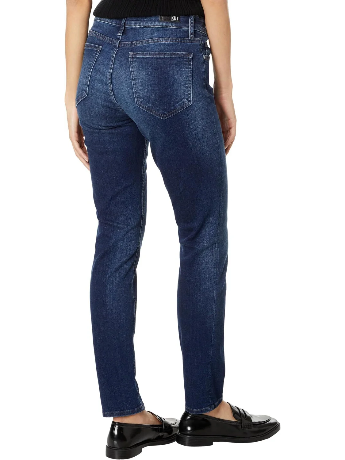 Джинсы Catherine Boyfriend Jeans KUT from the Kloth, цвет Invigorated/Euro Base Wash — изображение 2 из 4