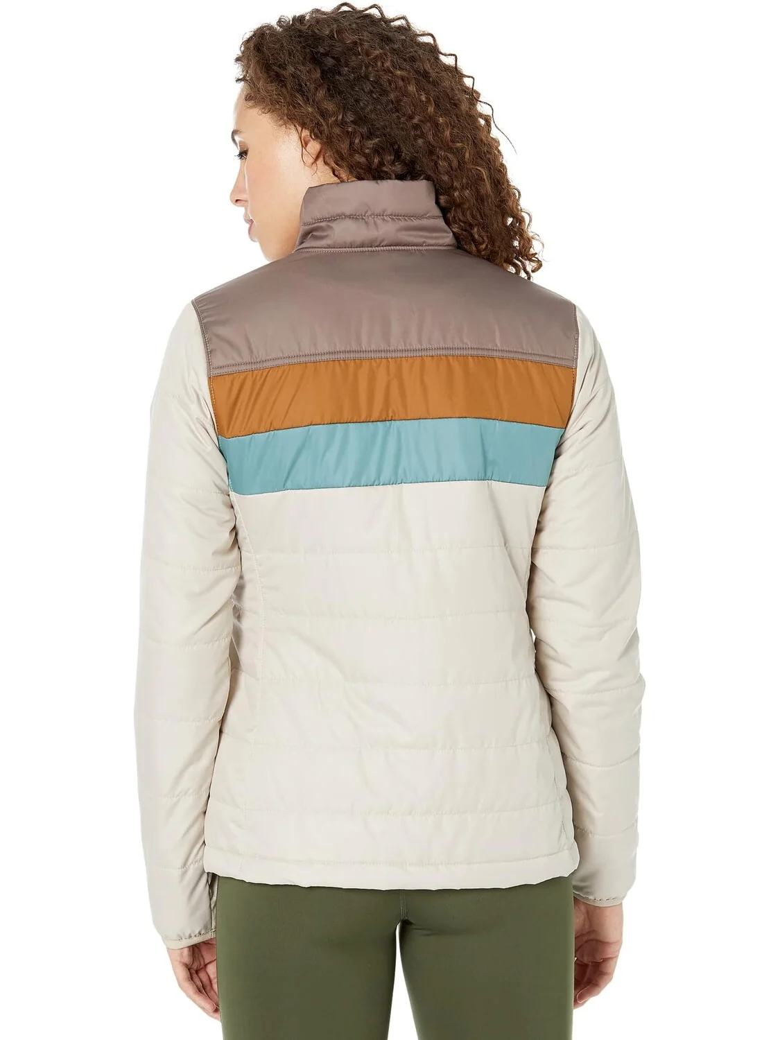 Пуховик Mountain Classic в стиле колор-блок L.L.Bean — изображение 2 из 4, коричневый/серый