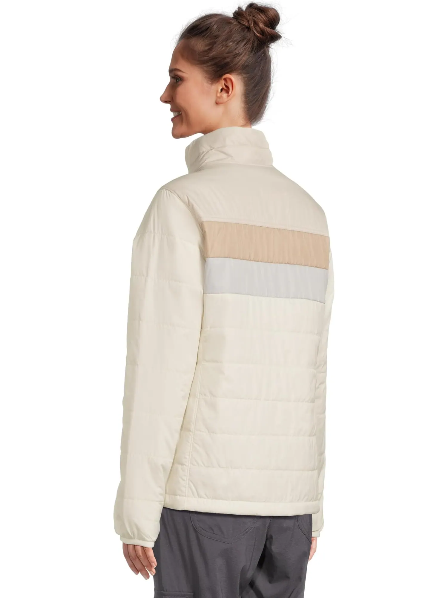 Женская куртка-пуховик Mountain Classic Color Block L.L.Bean — изображение 3 из 5, выбеленный