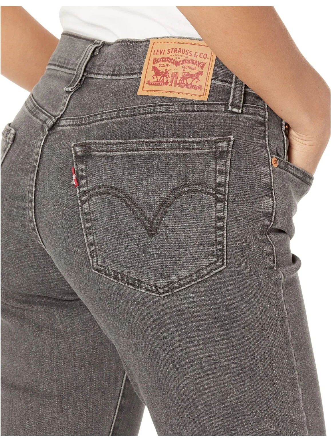 Женские джинсы Levi's New Boyfriend — изображение 3 из 4, серый