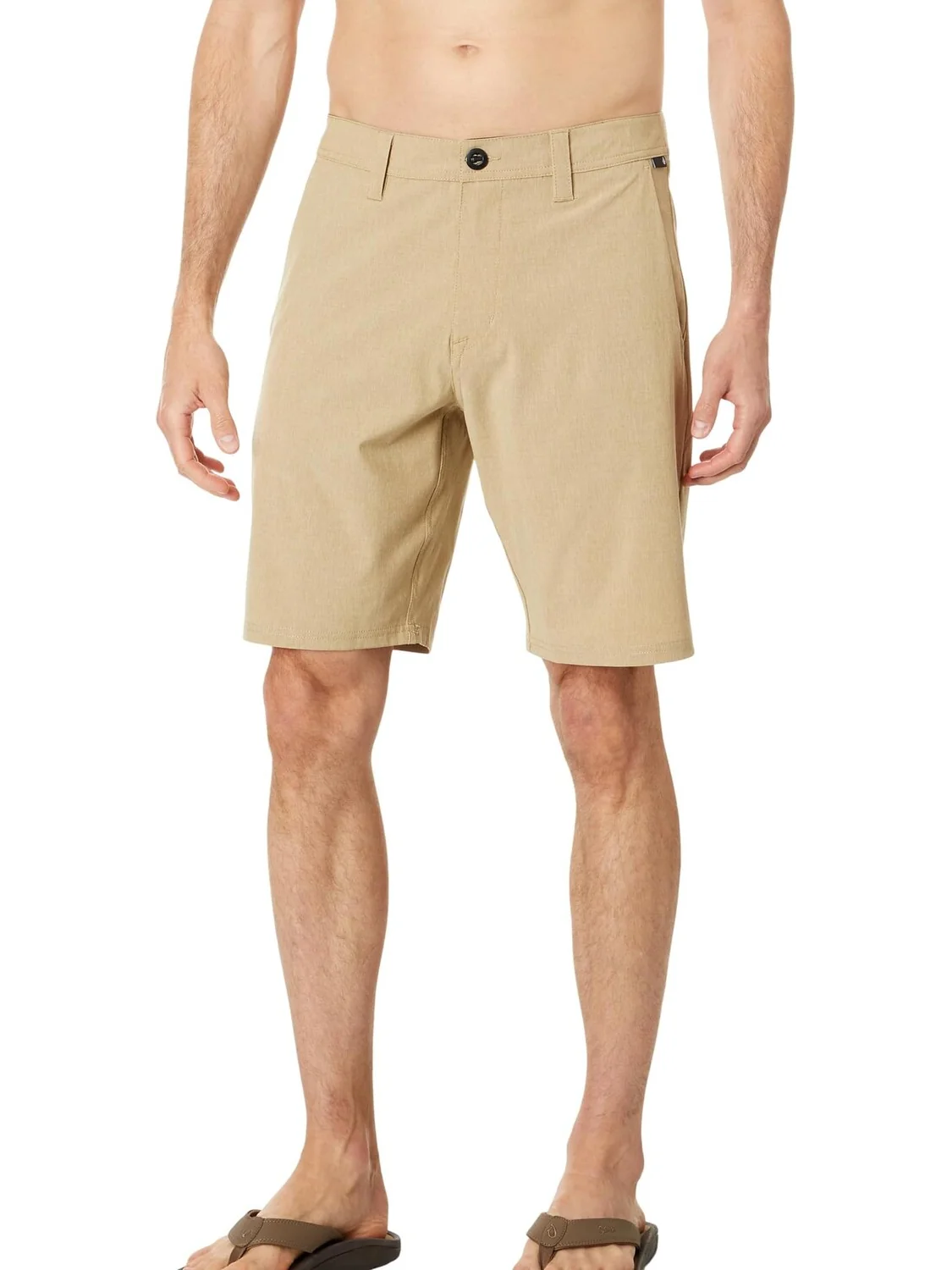 Гибридные шорты Frickin Cross Shred Static 20 дюймов Volcom — зеленый