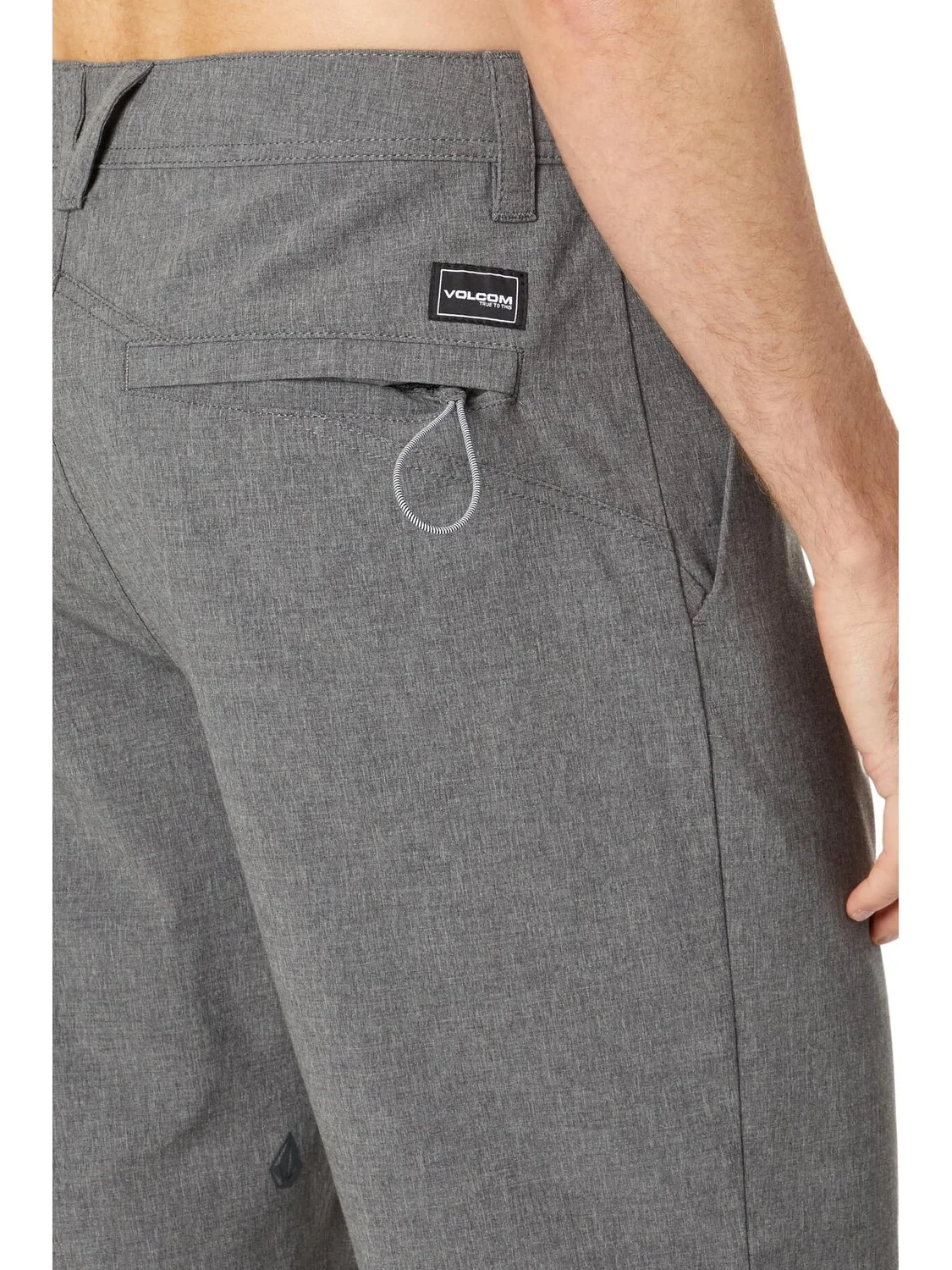 Гибридные шорты Frickin Cross Shred Static 20 дюймов Volcom — изображение 3 из 3, темно-серый