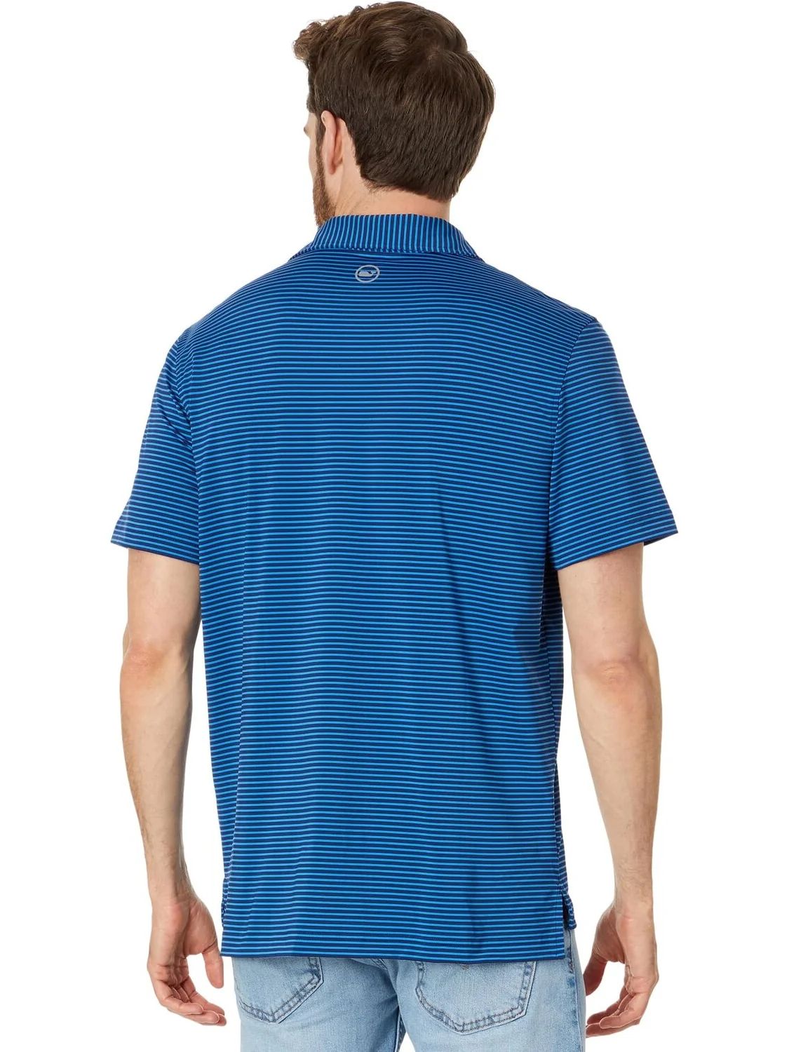 Рубашка-поло Bradley Stripe Sankaty Polo Vineyard Vines — изображение 2 из 4, синий