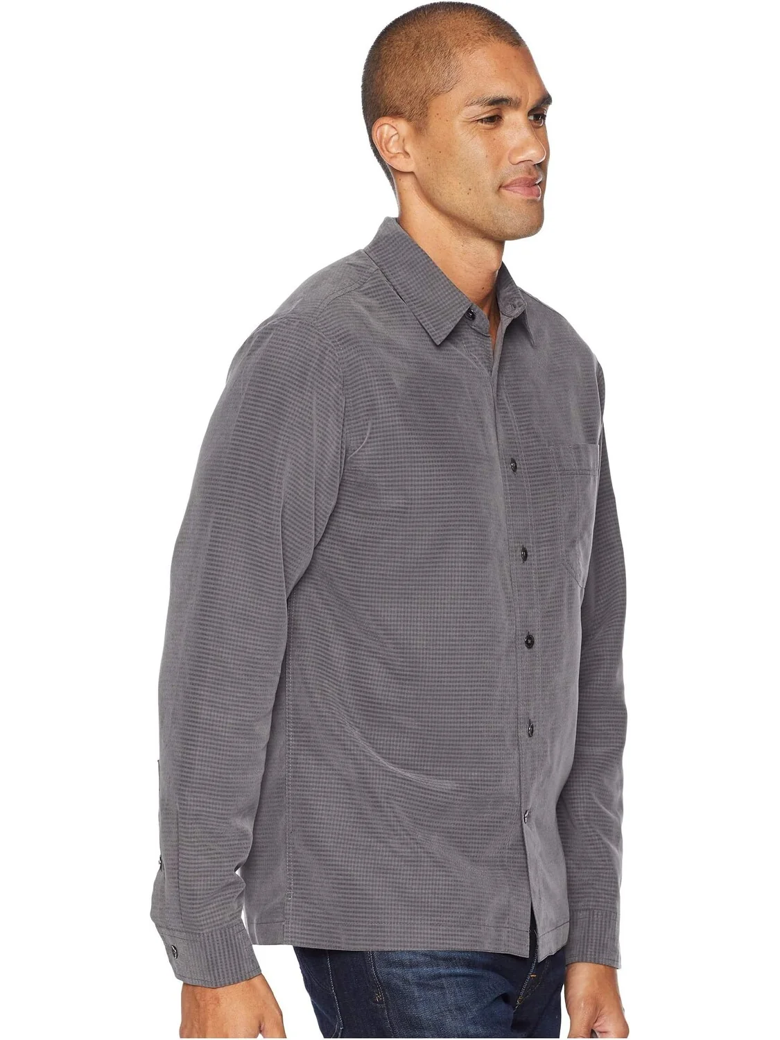 Рубашка Desert Pucker Dry Long Sleeve Royal Robbins — изображение 4 из 4, серый