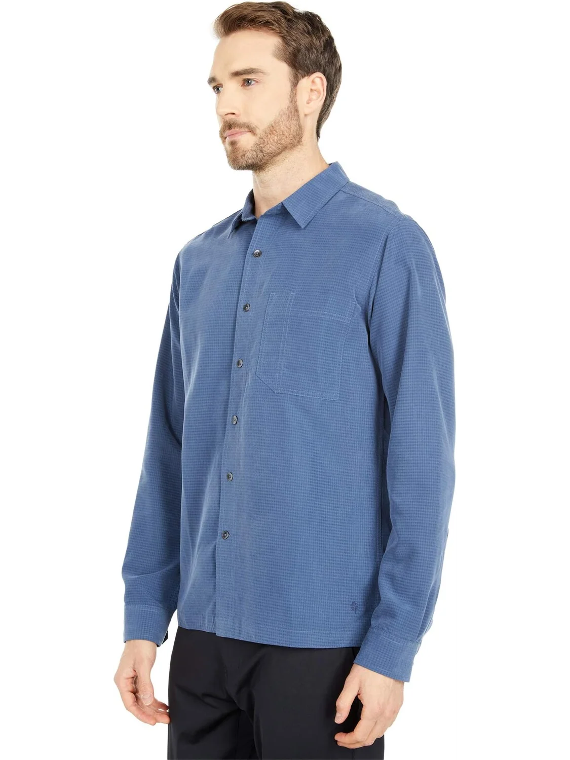Рубашка Desert Pucker Dry Long Sleeve Royal Robbins — изображение 2 из 4, синий