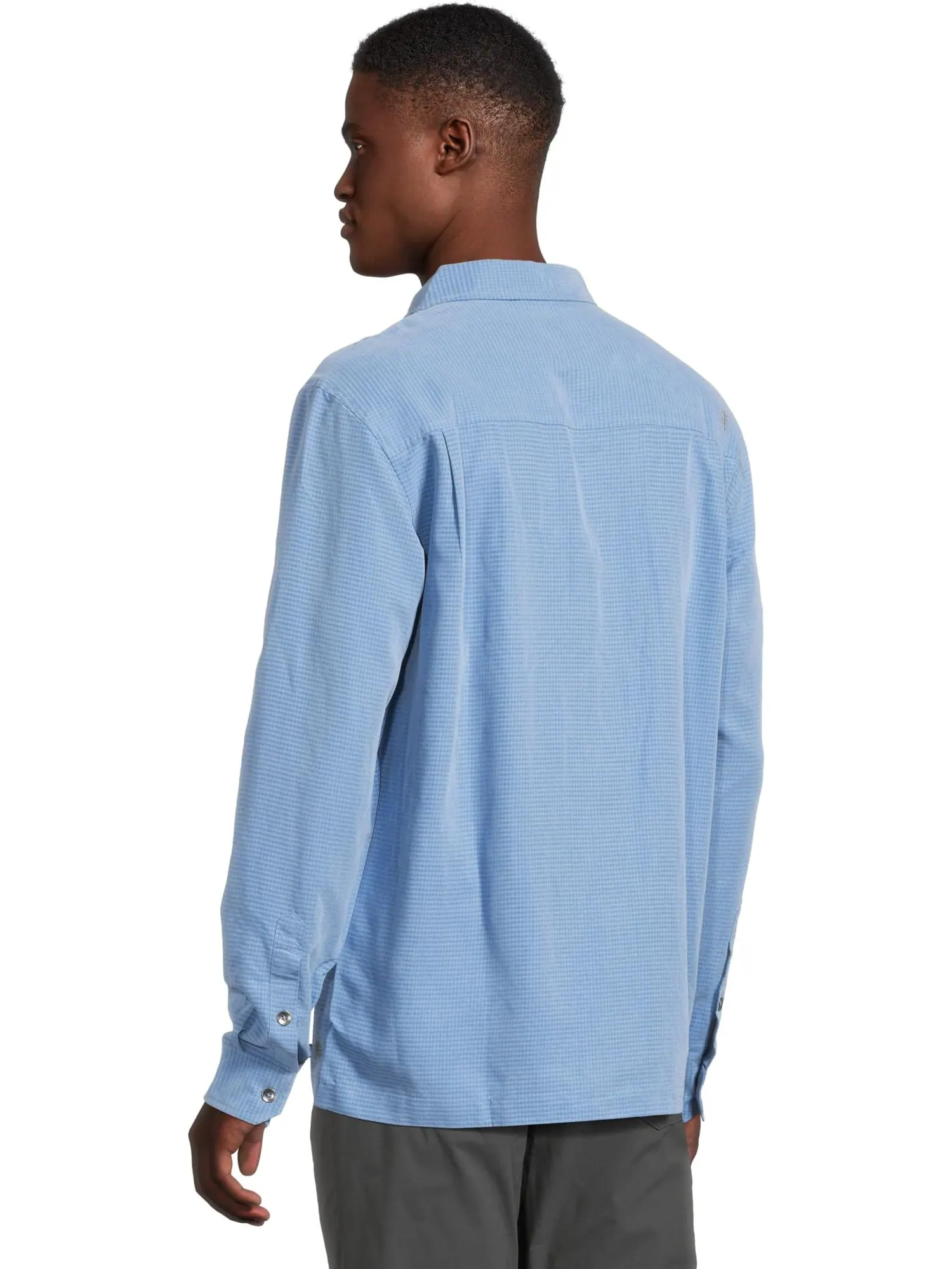 Лонгслив Royal Robbins Desert Pucker Dry Long Sleeve — изображение 3 из 5, синий