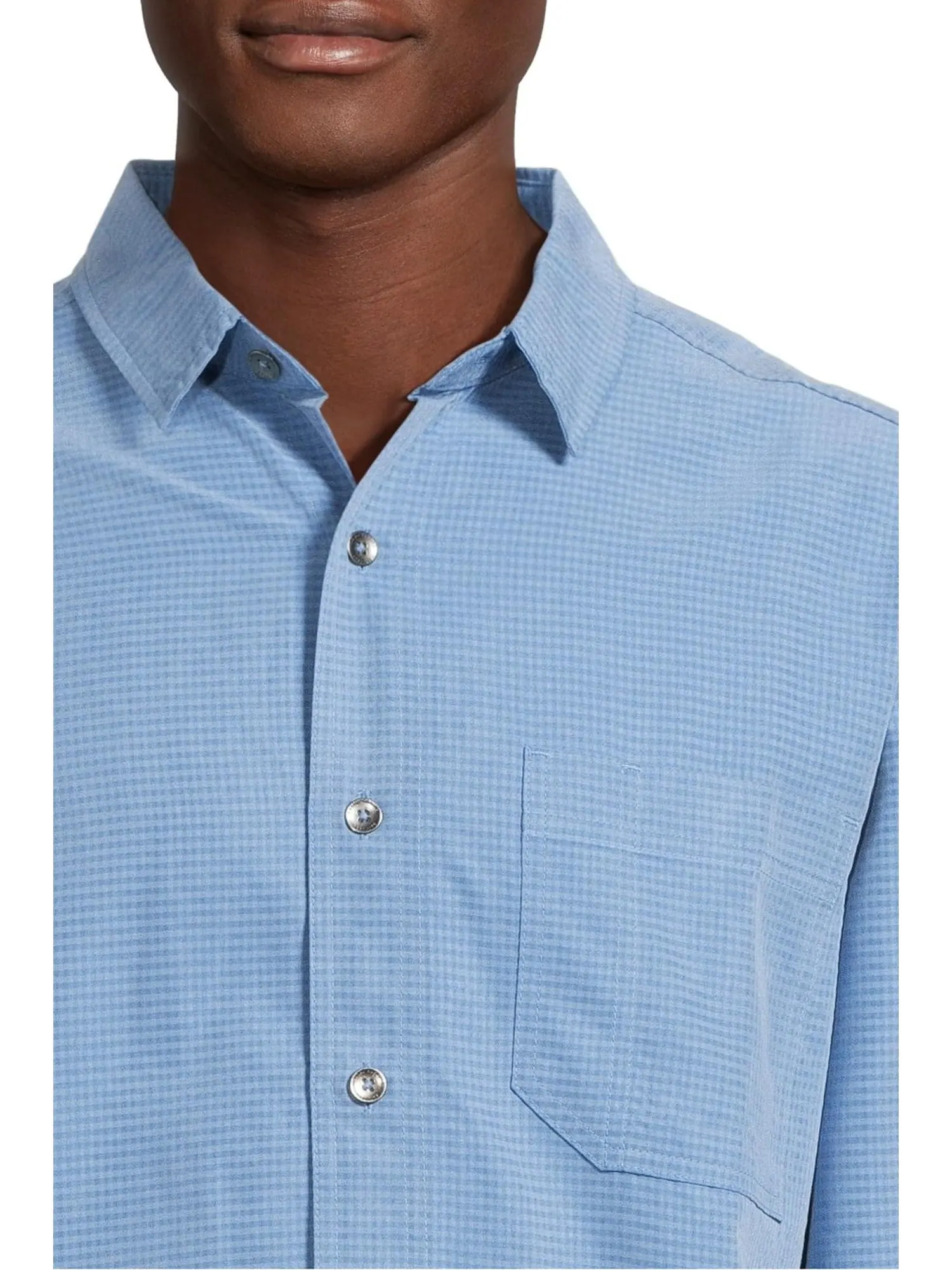 Лонгслив Royal Robbins Desert Pucker Dry Long Sleeve — изображение 4 из 5, синий