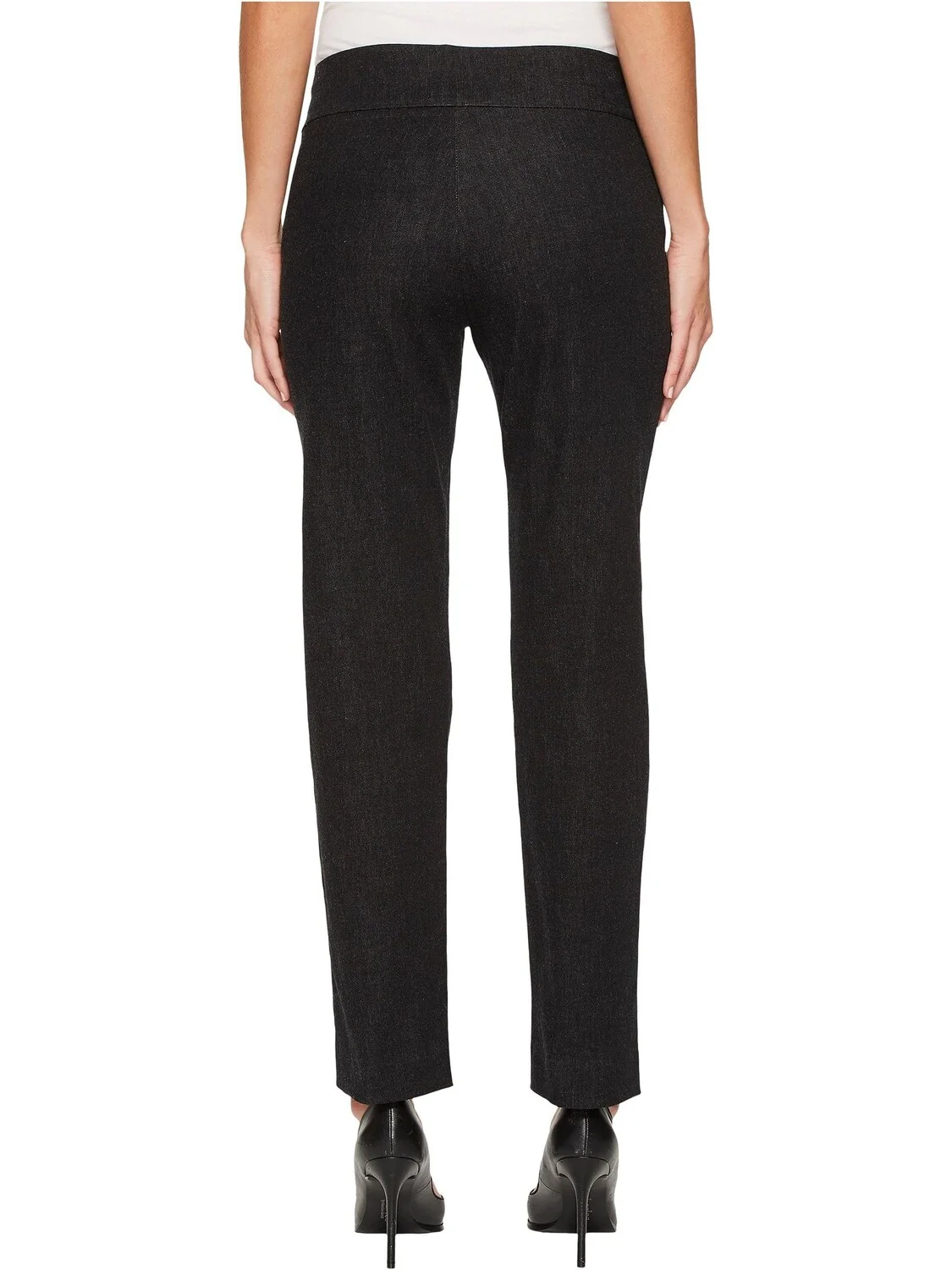Джинсы Pull-On Denim Ankle Pants Krazy Larry — изображение 3 из 4, черный джинсовый синий