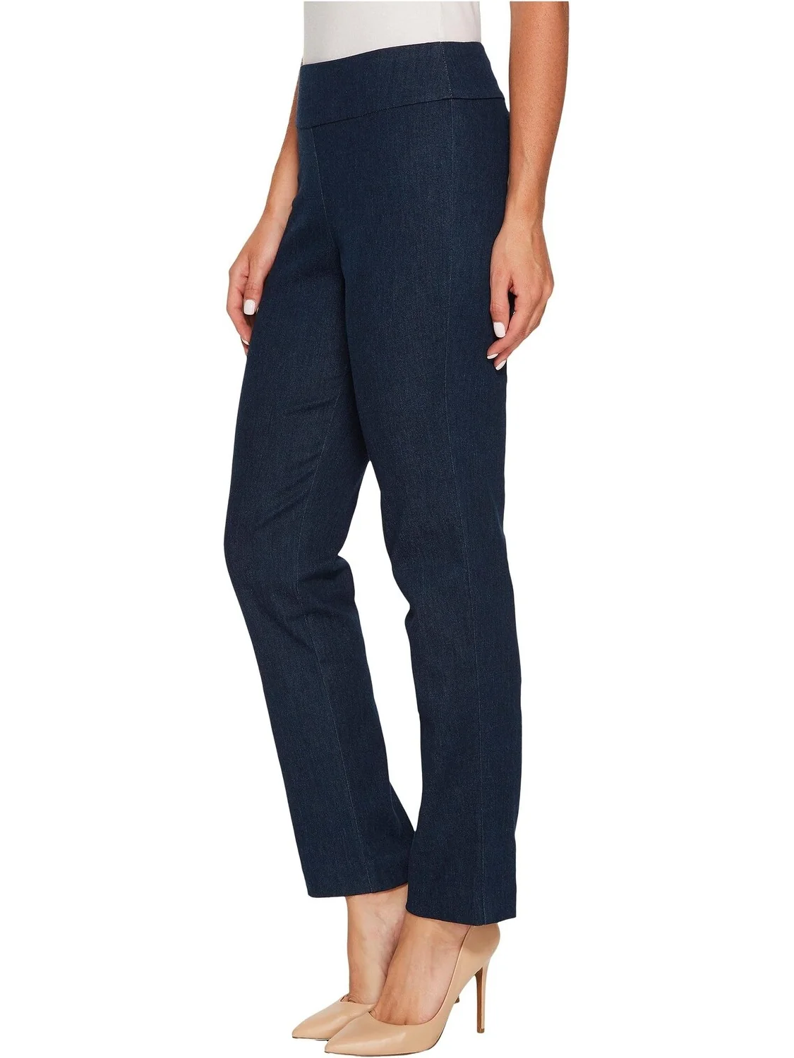 Джинсы Pull-On Denim Ankle Pants Krazy Larry — изображение 2 из 4, синий