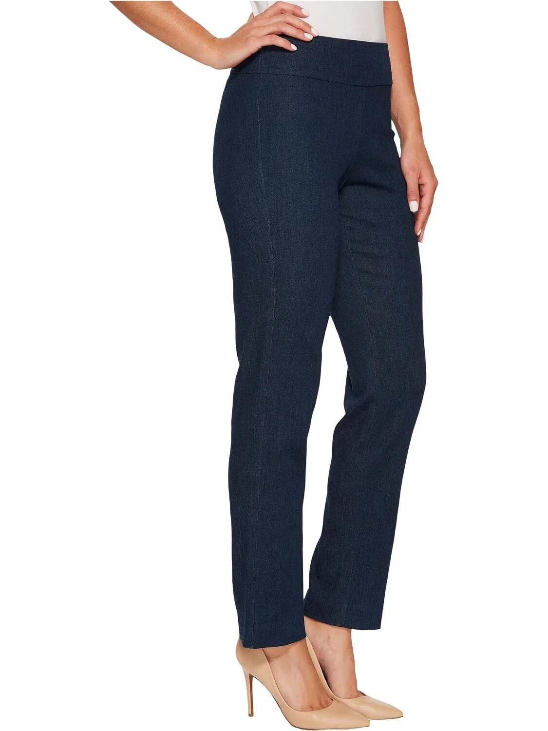Джинсы Pull-On Denim Ankle Pants Krazy Larry — изображение 4 из 4, синий