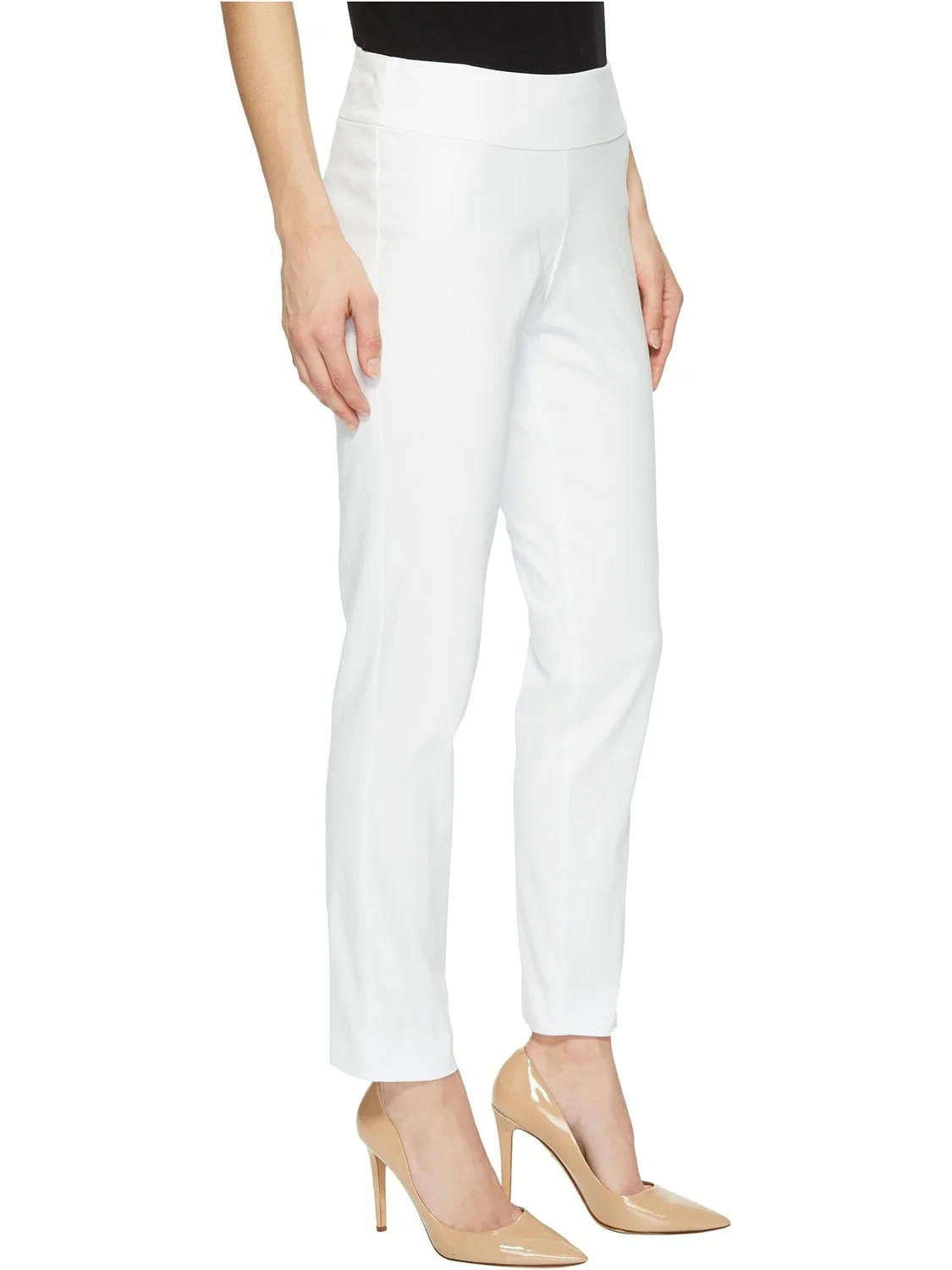 Джинсы Pull-On Denim Ankle Pants Krazy Larry — изображение 4 из 4, белый