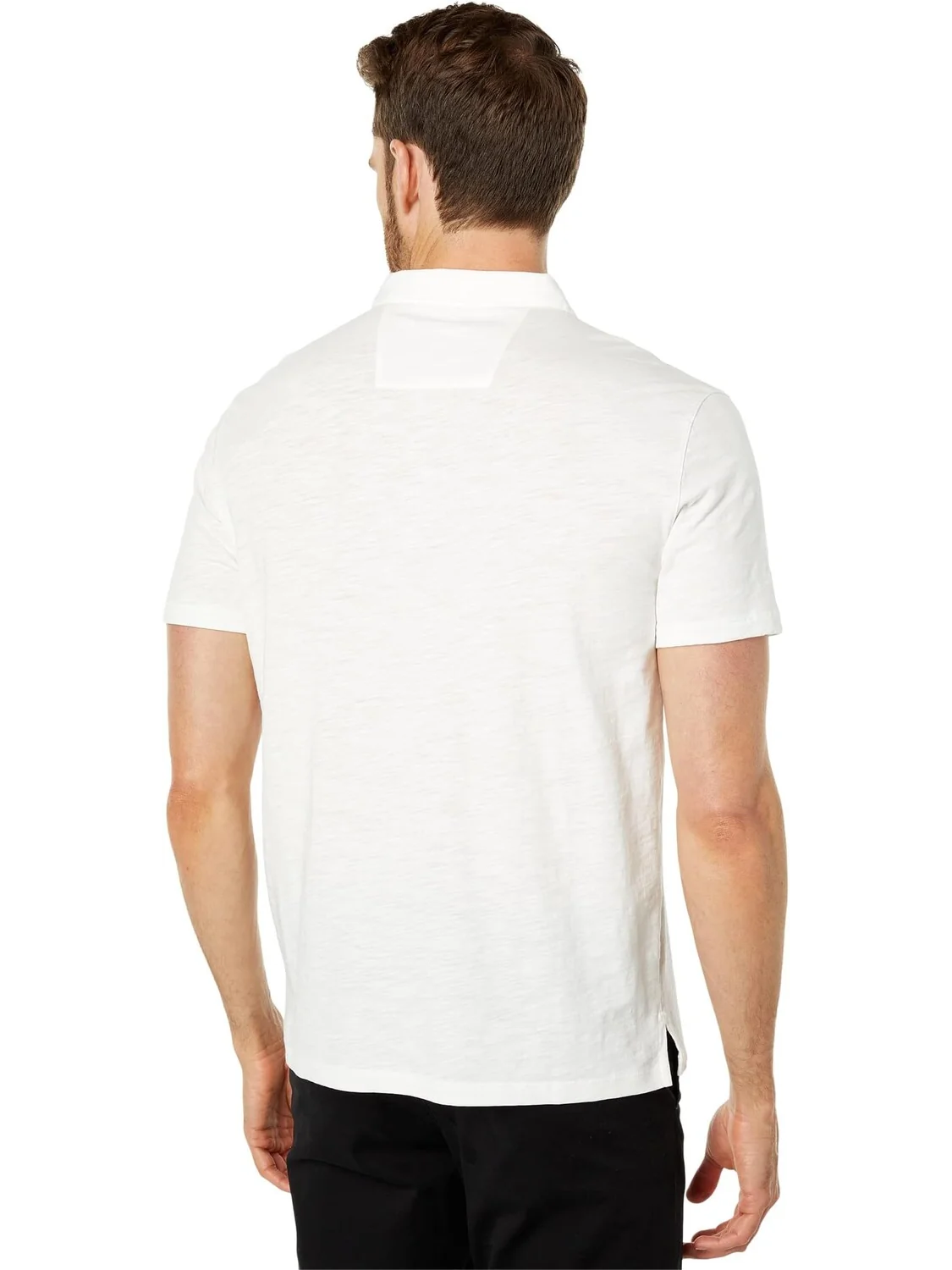 Рубашка-поло Victor Short Sleeve Slub Cotton Polo w/ Peace Sign Embroidery K5787Y2 John Varvatos — изображение 2 из 4