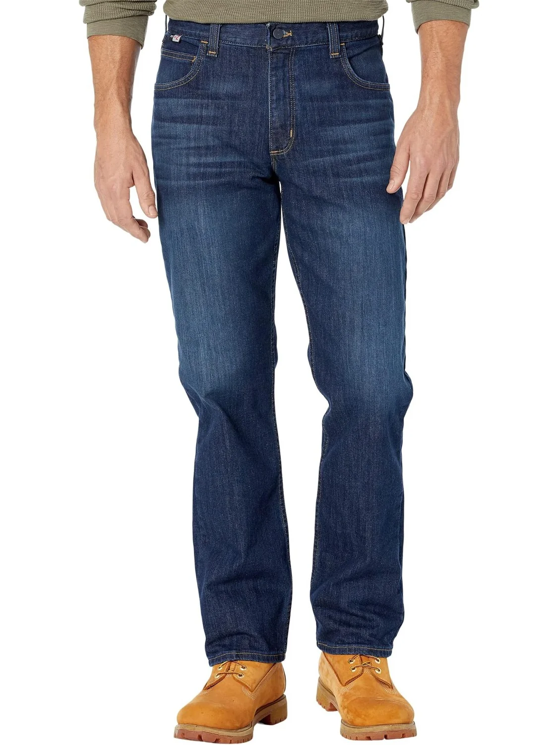 Джинсы Flame-Resistant Rugged Flex Jeans - Relaxed Fit in Midnight Indigo Carhartt — синий