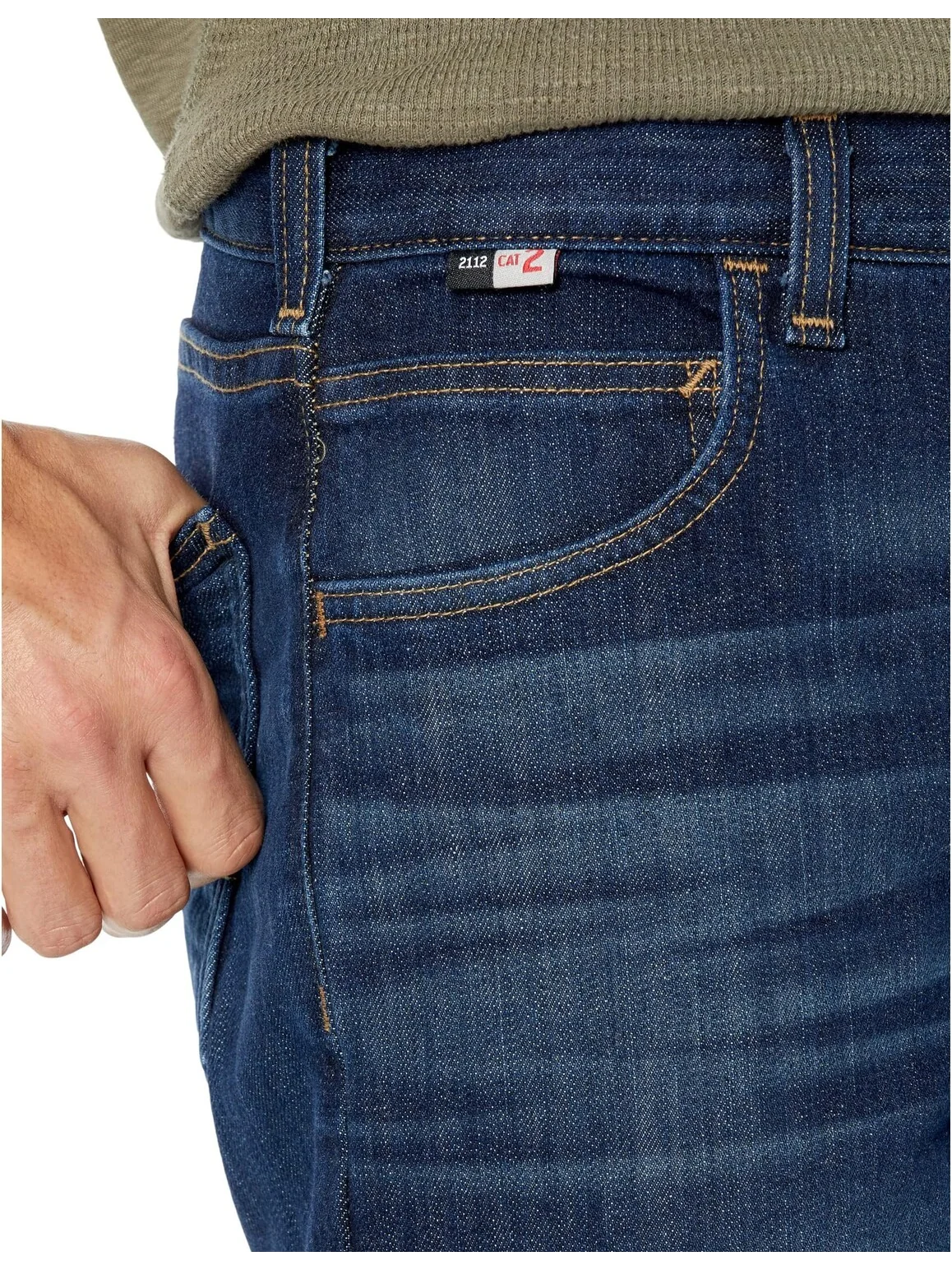 Джинсы Flame-Resistant Rugged Flex Jeans - Relaxed Fit in Midnight Indigo Carhartt — изображение 3 из 4, индиго