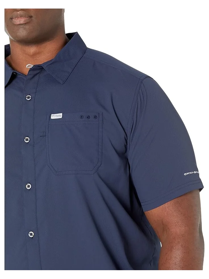 Рубашка Columbia Big & Tall Slack Tide Camp Shirt — изображение 3 из 3, темно-синий