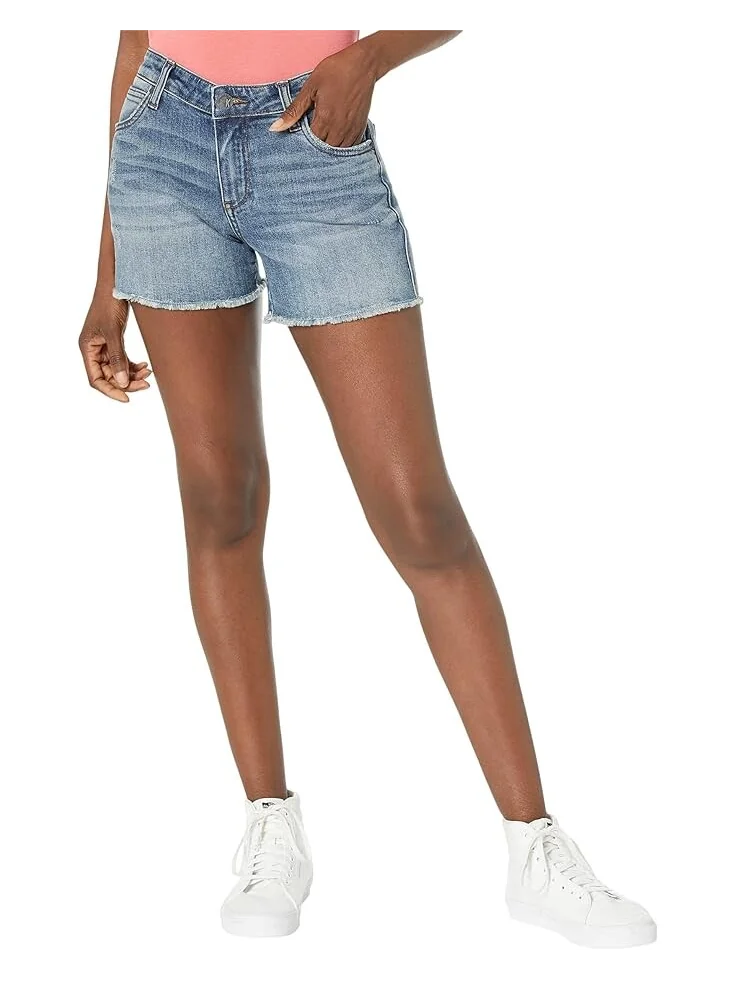 Шорты KUT from the Kloth Gidget Fray Shorts in Bringing, цвет Bringing