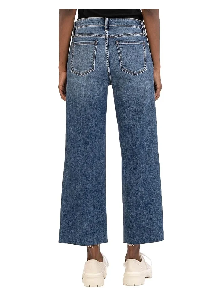 Джинсы KUT from the Kloth Charlotte High-Rise Culottes in Commendatory, цвет Commendatory — изображение 2 из 2