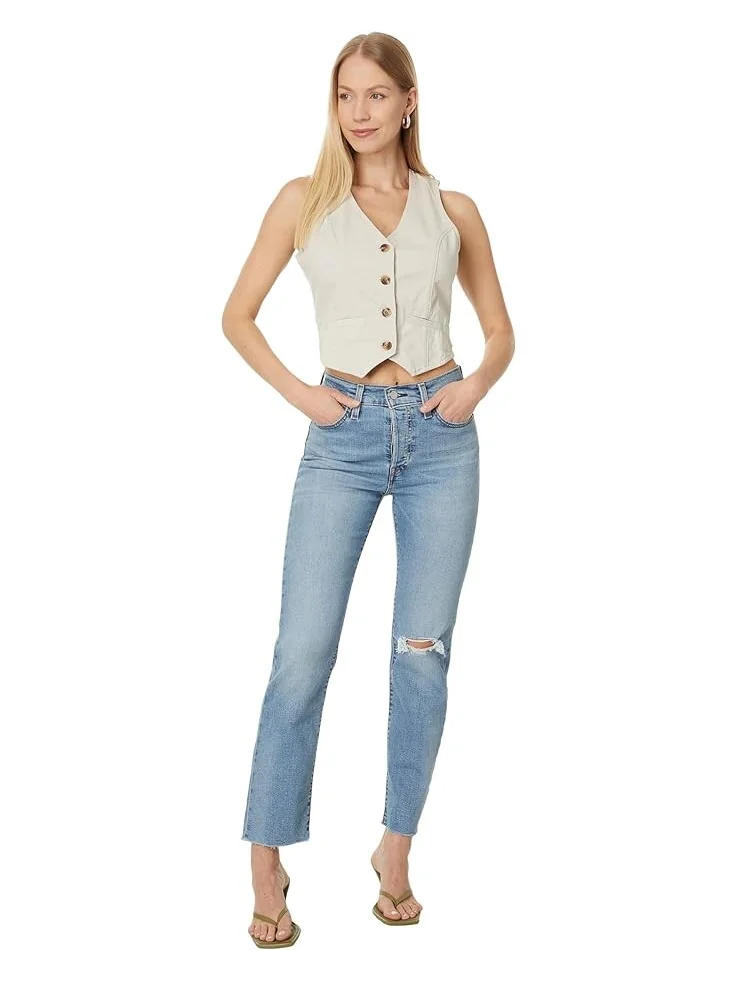 Джинсы Levi's Womens Premium Wedgie Straight, цвет Night Sight — изображение 4 из 4