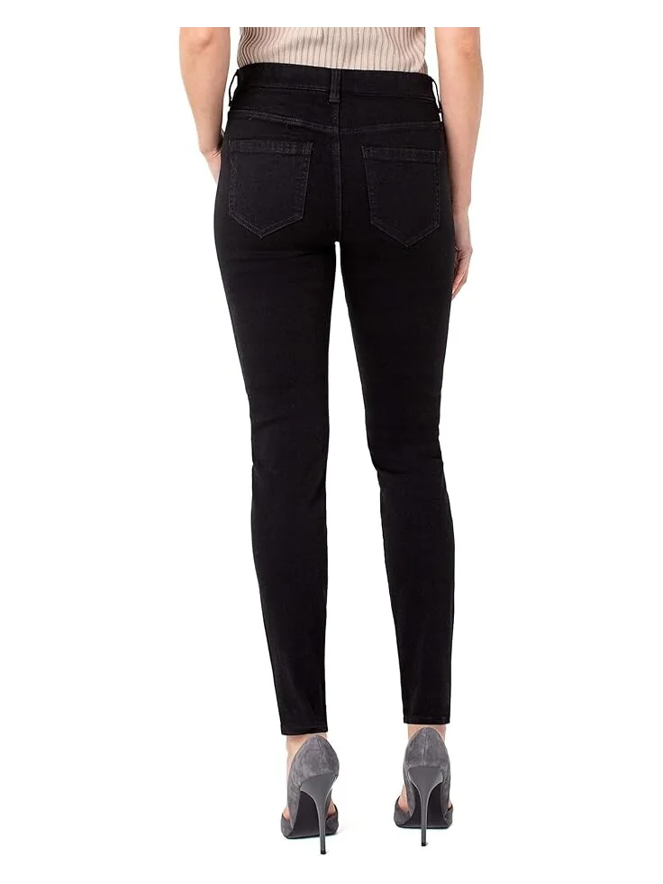 Джинсы Liverpool Los Angeles Gia Glider Pull-On Skinny Eco Jeans in Black Rinse — изображение 2 из 3, черный