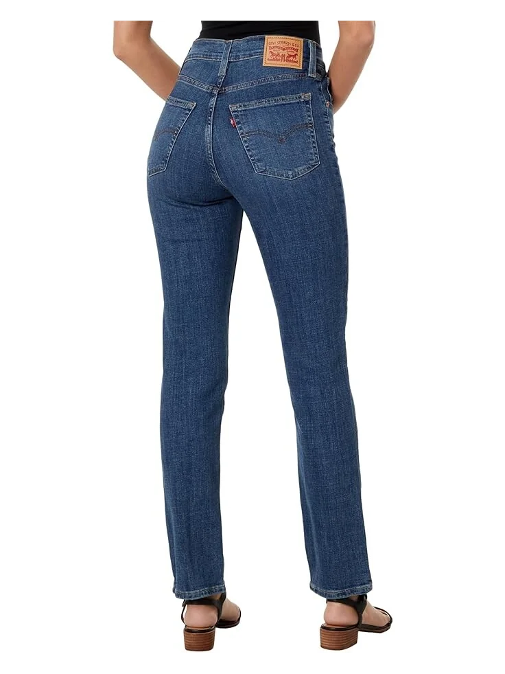 Женские джинсы Levi's 724 High-Rise Straight — изображение 2 из 5, синий