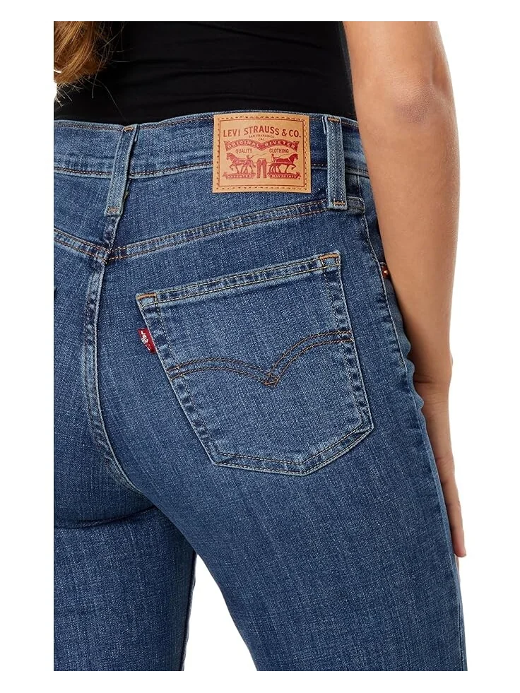 Женские джинсы Levi's 724 High-Rise Straight — изображение 3 из 5, синий