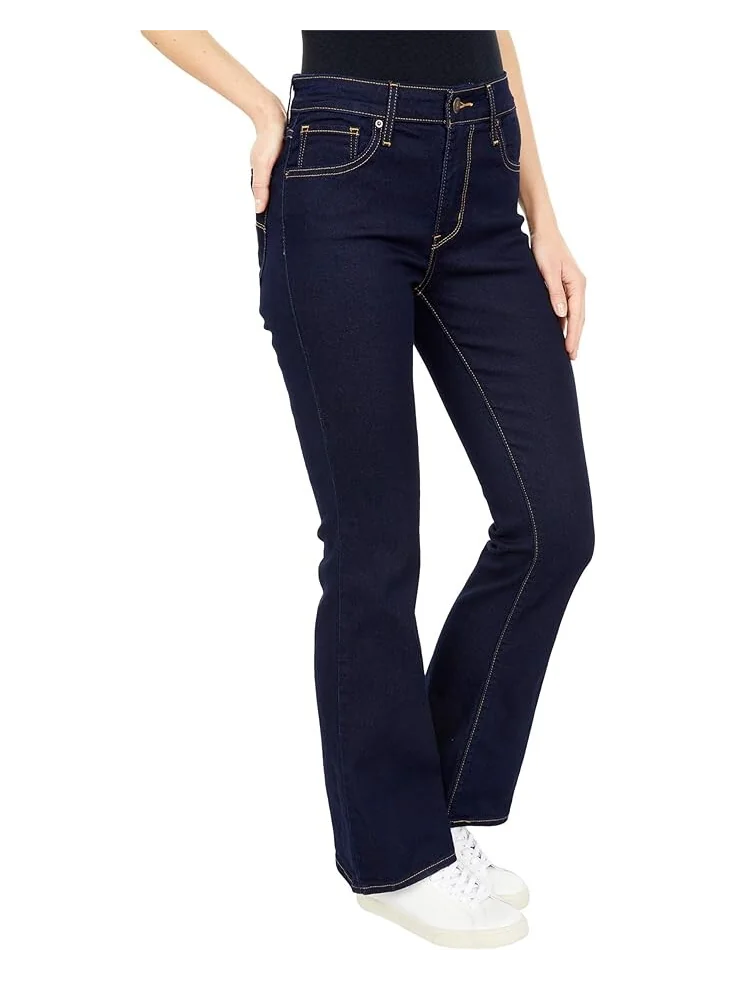 Женские джинсы Levi's 725 High-Rise Bootcut — изображение 4 из 5, темно-синий