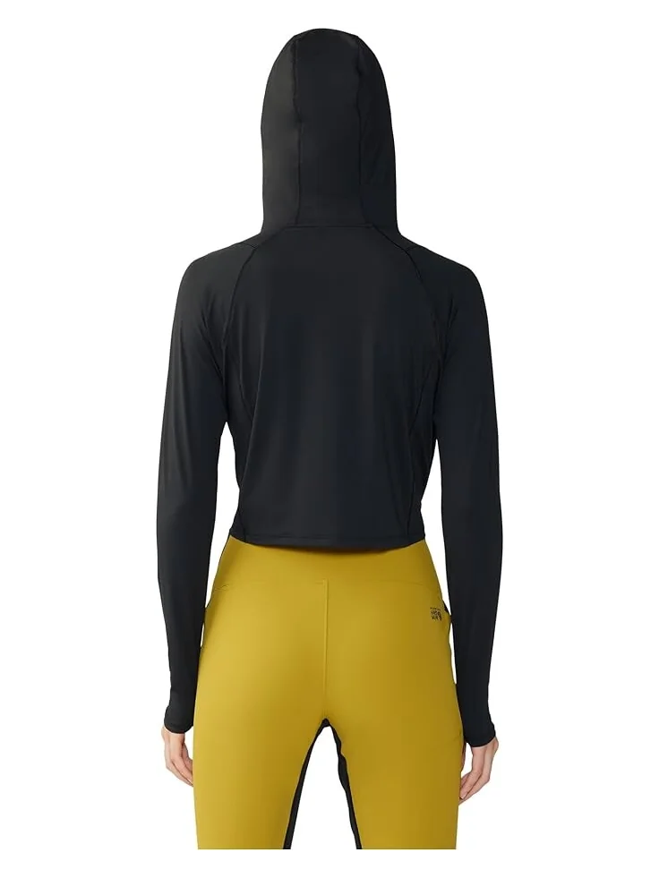 Толстовка Mountain Hardwear Crater Lake Crop Zip — изображение 2 из 4, черный