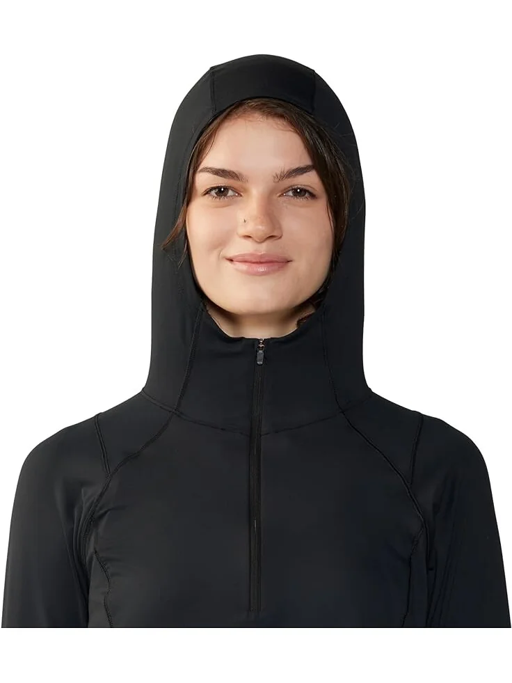 Толстовка Mountain Hardwear Crater Lake Crop Zip — изображение 3 из 4, черный