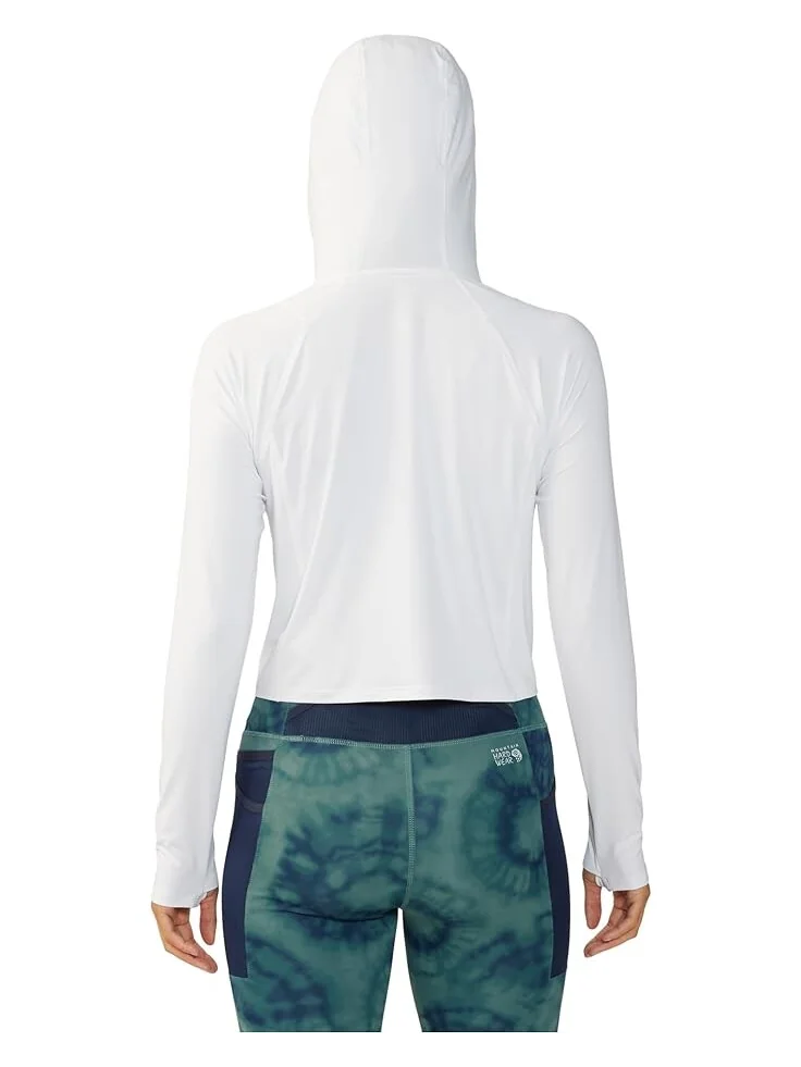 Толстовка Mountain Hardwear Crater Lake Crop Zip, цвет Fogbank — изображение 2 из 4