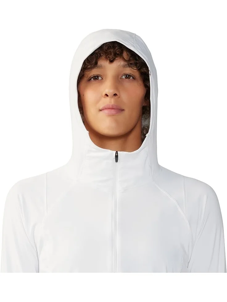 Толстовка Mountain Hardwear Crater Lake Crop Zip, цвет Fogbank — изображение 3 из 4