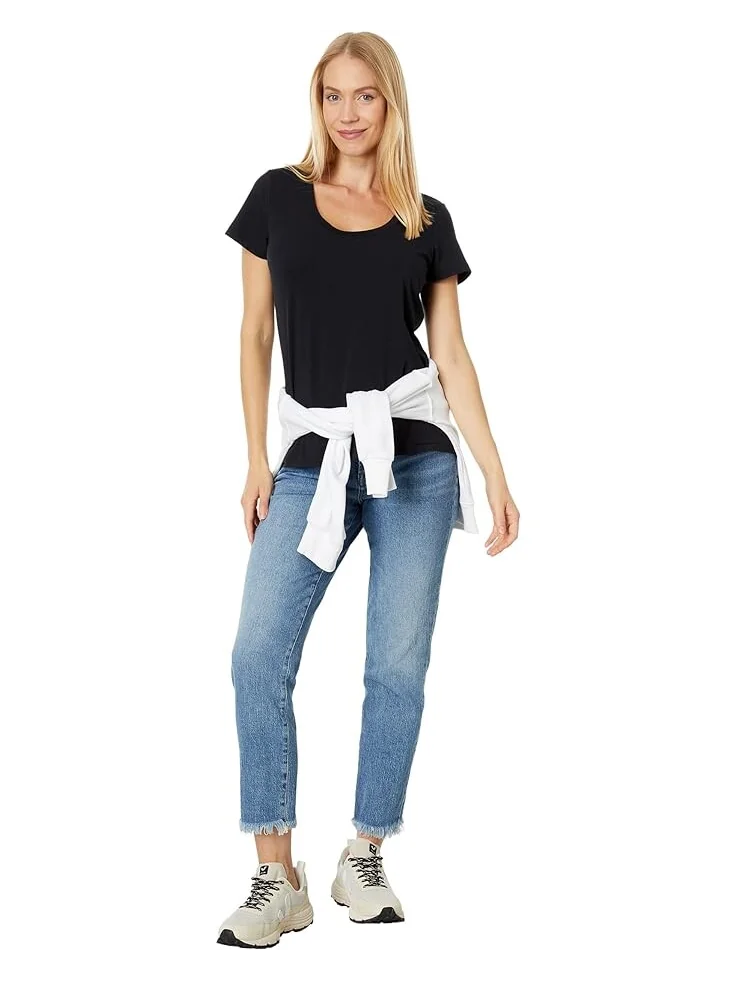 Футболка L.L.Bean Soft Stretch Supima — изображение 4 из 4, темный черный
