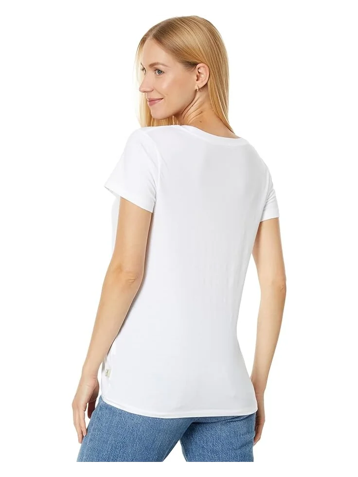 Футболка L.L.Bean Soft Stretch Supima — изображение 2 из 4, белый