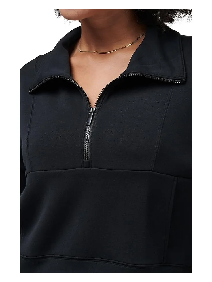 Толстовка TravisMathew Skyloft Soft 1/2 Zip — изображение 3 из 3, черный