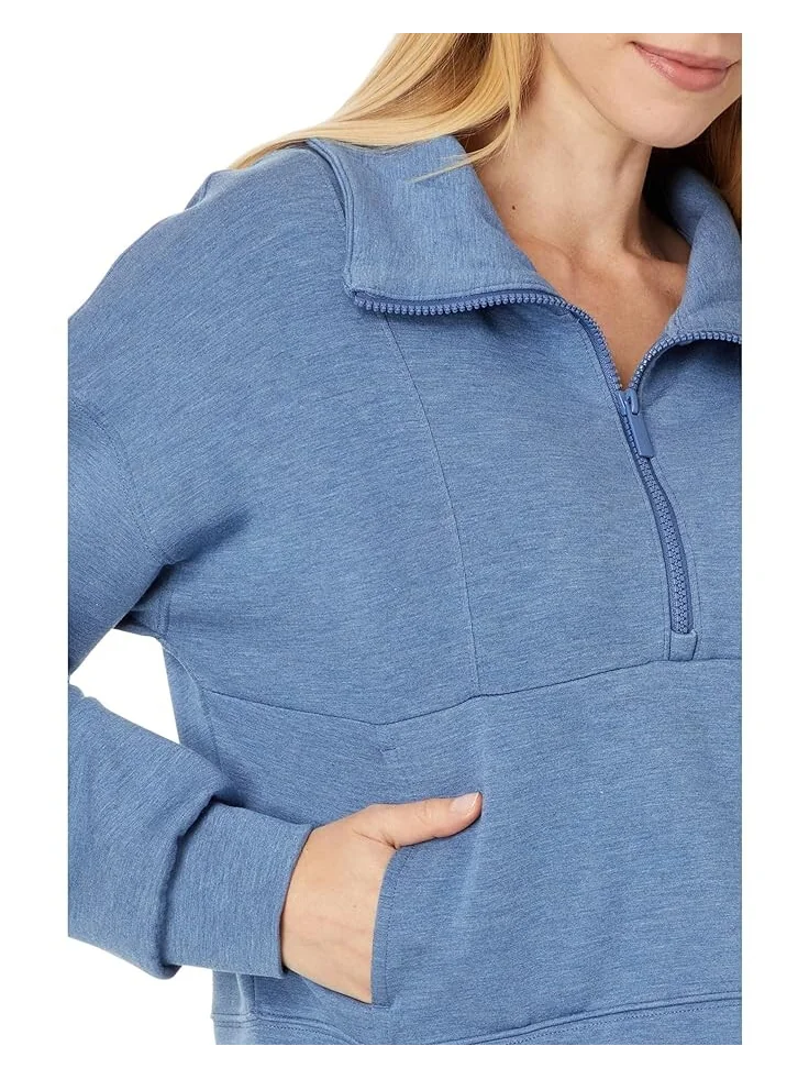Толстовка TravisMathew Skyloft Soft 1/2 Zip — изображение 3 из 4, синий