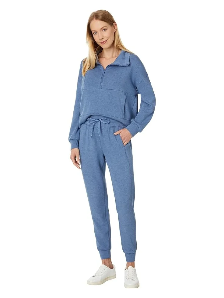 Толстовка TravisMathew Skyloft Soft 1/2 Zip — изображение 4 из 4, синий