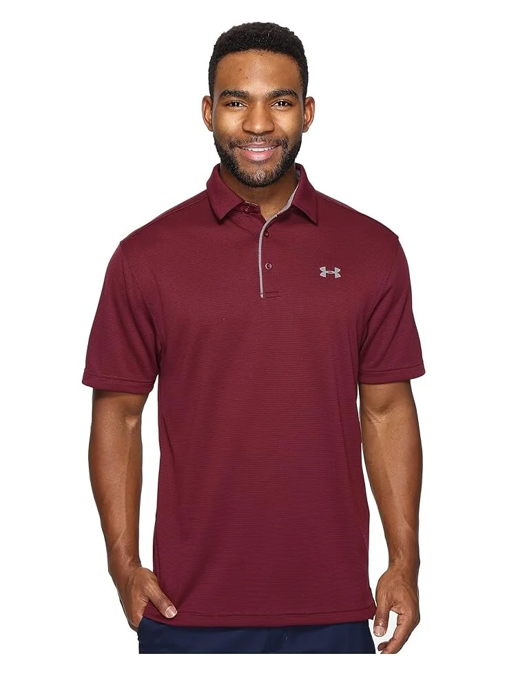 Поло Under Armour Golf Tech — изображение 1 из 4, графитовый/графитовый