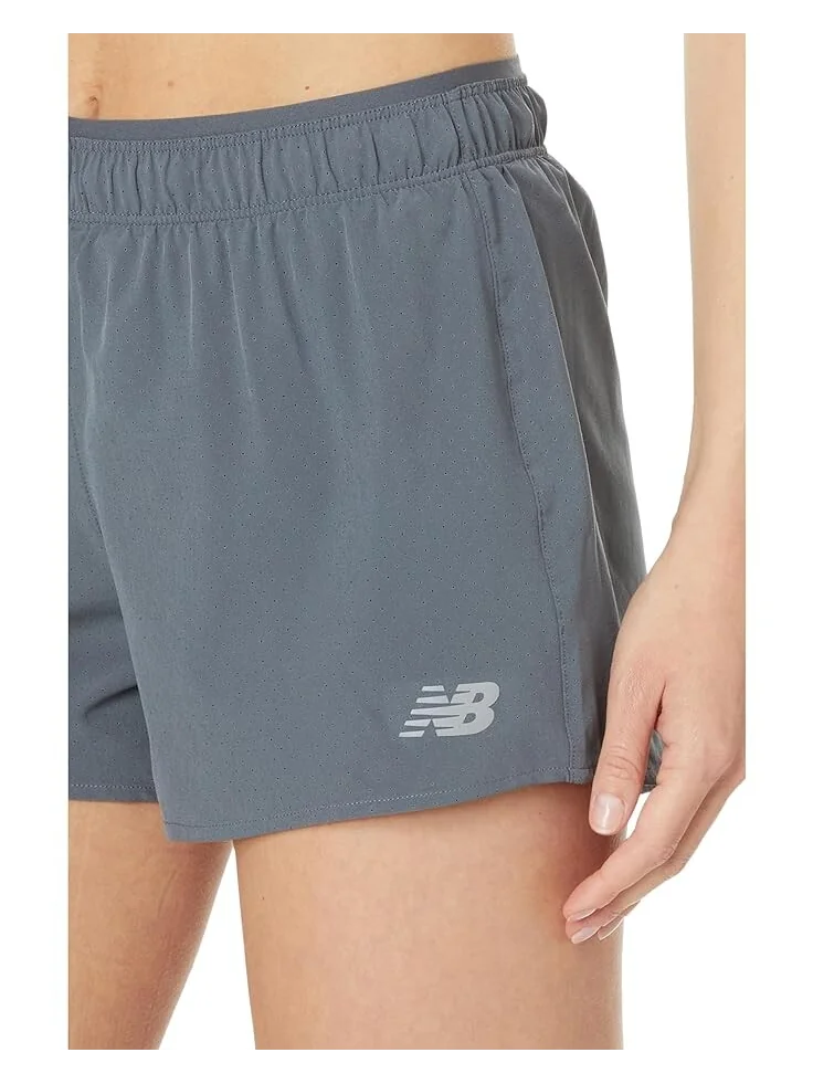 Шорты New Balance RC Short 3" — изображение 3 из 4, серый