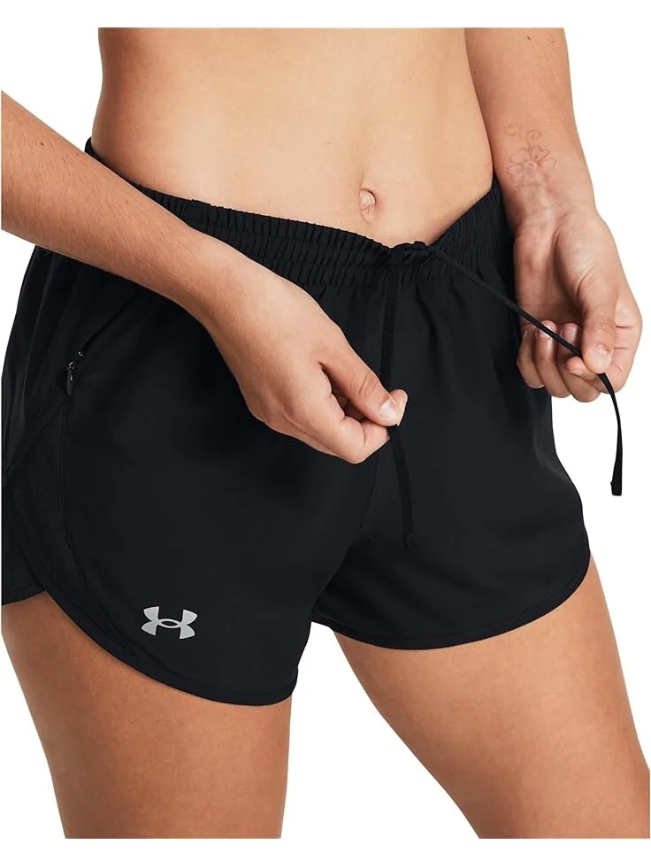 Шорты Under Armour Fly By — изображение 3 из 4, черный/черный