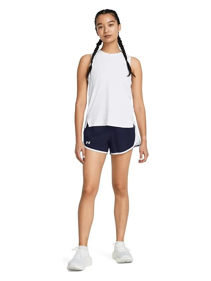 Шорты Under Armour Fly By — изображение 4 из 4, темно-синий/белый
