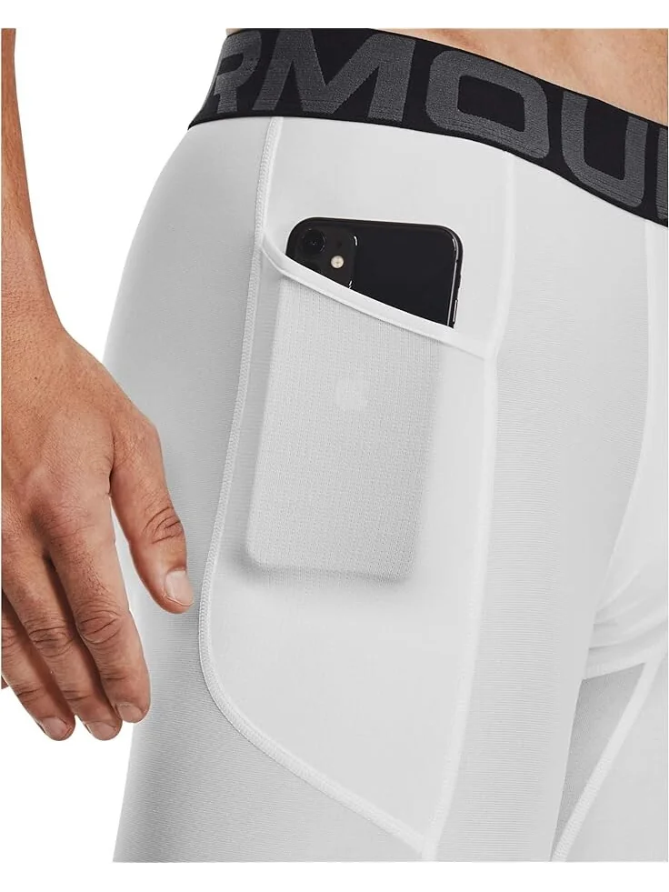 Шорты Under Armour Heatgear Armour — изображение 3 из 3, белый/черный
