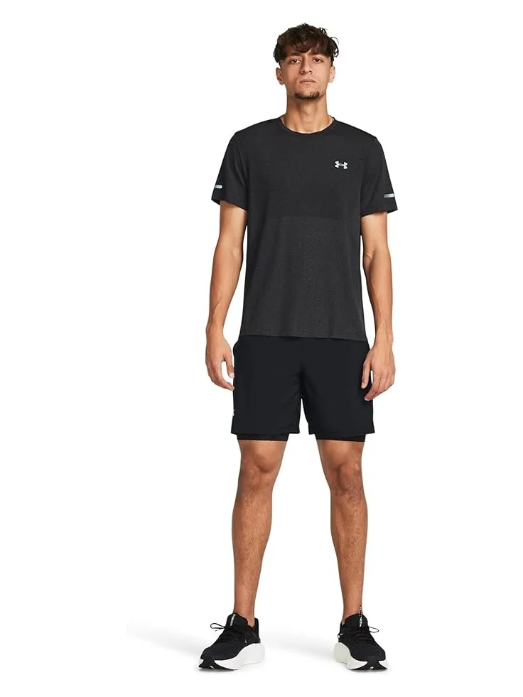 Шорты Under Armour Launch Run 7 Inch 2-in-1 — изображение 4 из 4, черный/черный
