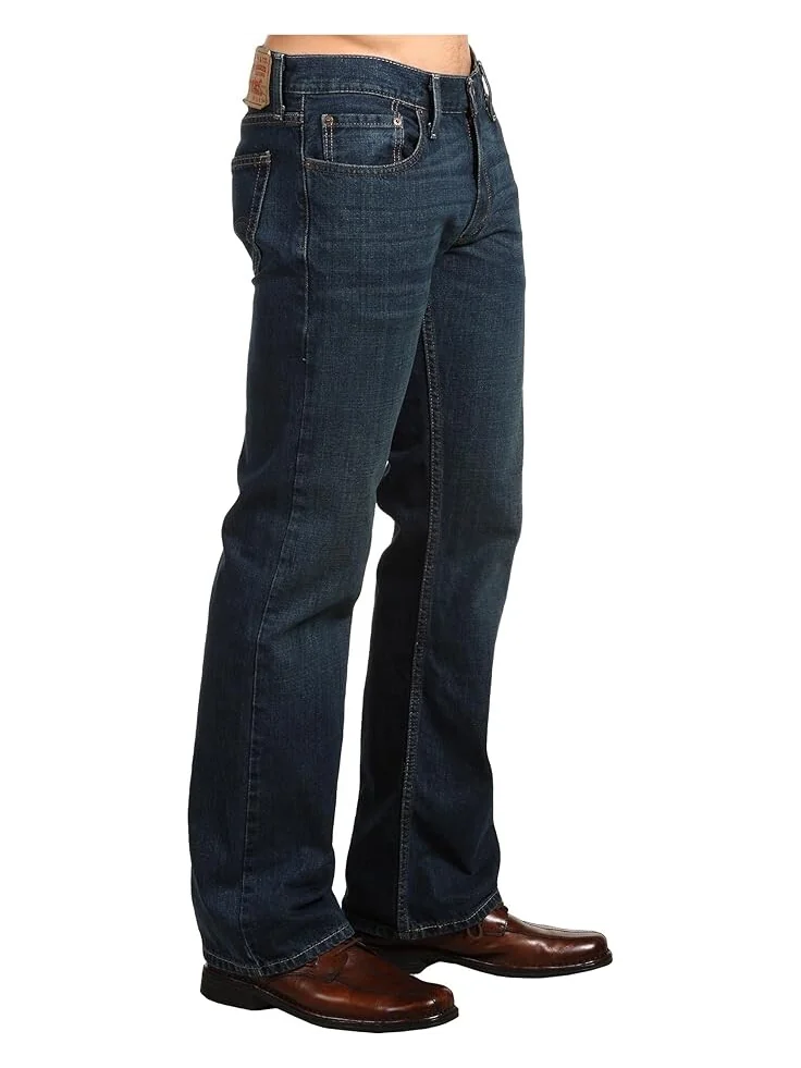 Джинсы Levi's Mens 527 Slim Bootcut — изображение 4 из 4, темно-синий индиго