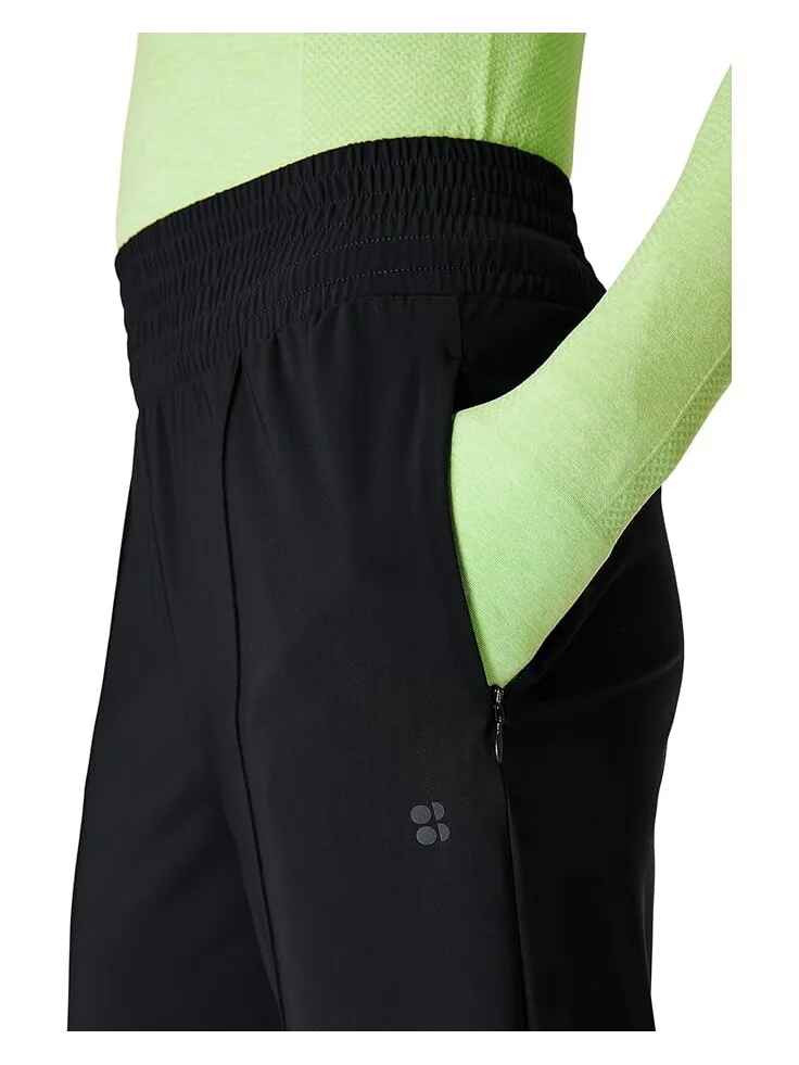 Брюки Sweaty Betty Explorer Wide Leg Track — изображение 4 из 4, черный