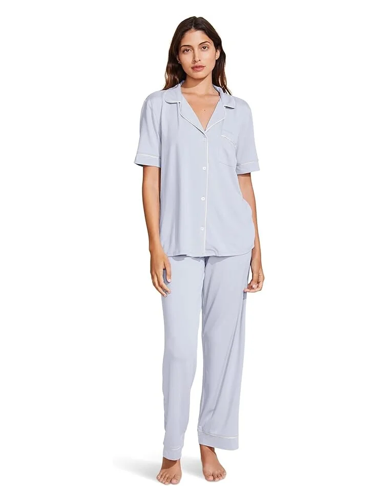 Пижама Eberjey Gisele Pant PJ Set — изображение 1 из 3, синий/слоновая кость